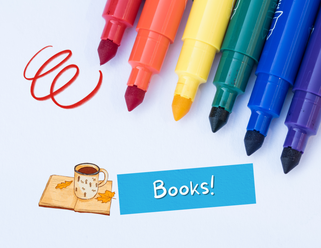 A header graphic that says "Books".