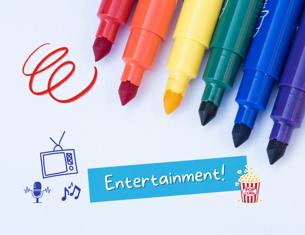 A header graphic that says "Entertainment".